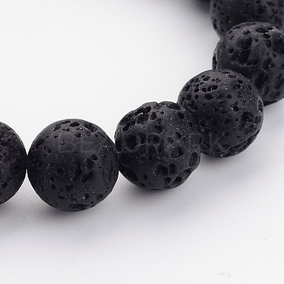 Natural Lava Rock Beads Strands G434-13-1