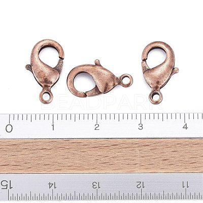 Brass Lobster Claw Clasps KK-903-R-NF-1