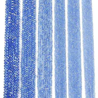 Electroplate Glass Beads Strands EGLA-A044-T3mm-B14-1