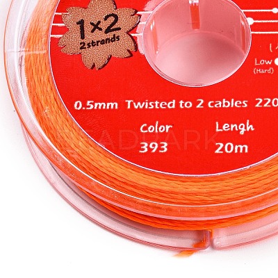 2-Ply Round Waxed Cotton Thread Cords YC-T004-01A-28-1