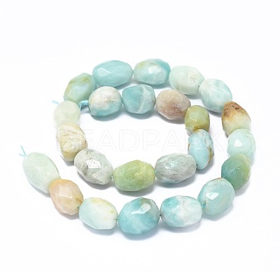 Natural Amazonite Beads Strands G-F632-18-1
