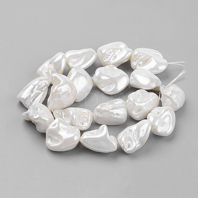 Shell Pearl Beads Strands X-BSHE-K010-08A-1