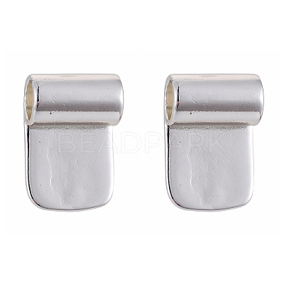 Brass Glue-on Flat Pad Bails KK-D519-B-S-1