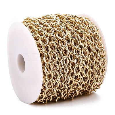Aluminium Textured Curb Chains CHA-T001-43G-1