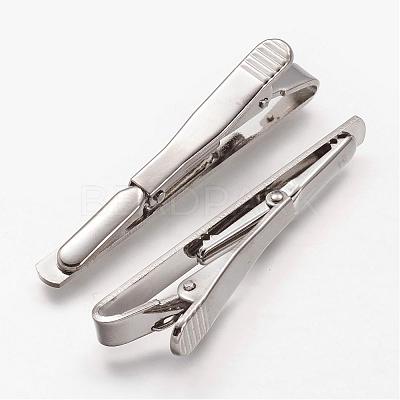 Brass Tie Clips KK-F679-01P-1