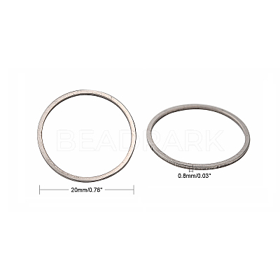 Non-Tarnish 304 Stainless Steel Linking Ring STAS-S079-12C-A-1