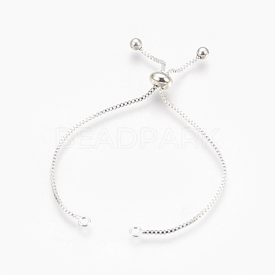 Brass Box Chain Slider Bracelet Making KK-Q675-05S-1