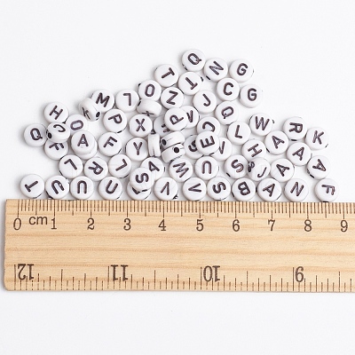 Mixed Initial Acrylic Beads X-MACR-2083-1