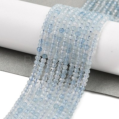 Natural Aquamarine Beads Strands G-ONLY-T-B04-01-1