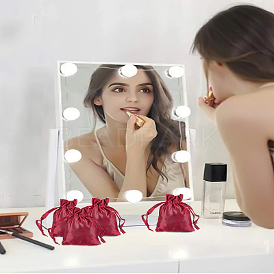 16Pcs Satin Jewelry Pouches Bags ABAG-LP0001-25A-1