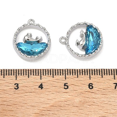 Alloy Glass Pendants FIND-B061-05P-A-1