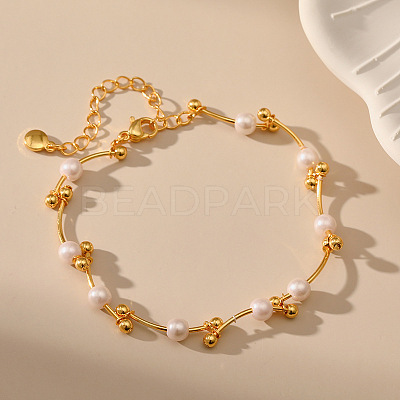 Brass Link Chain Bracelets WG5E311-01-1