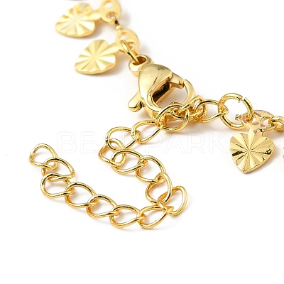 Brass Link Chain Bracelet for Women BJEW-A124-01G-1