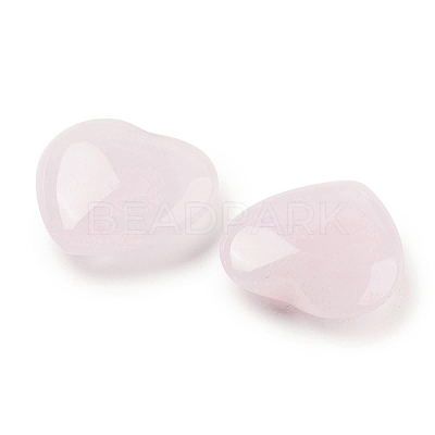 Heart Natural Rose Quartz Palm Stones G-C134-06A-14-1