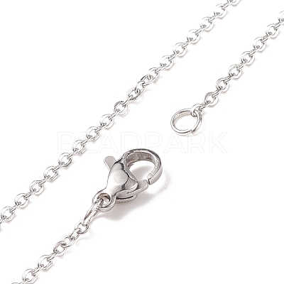 Natural Gemstone Cage Pendant Necklace with 304 Stainless Steel Cable Chains for Women X-NJEW-JN03905-01-1