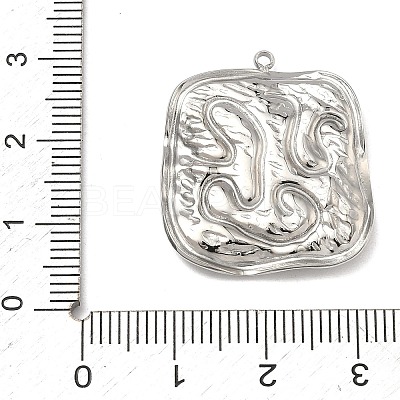 Two Tone 304 Stainless Steel Pendants STAS-K322-18D-GP-1