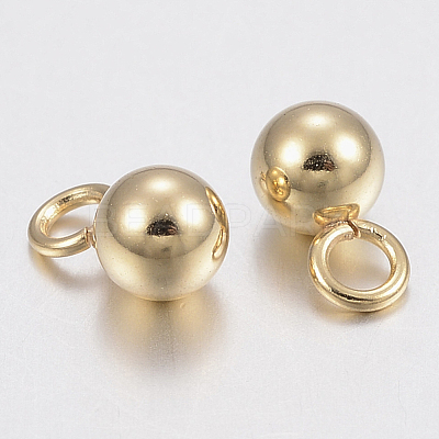 304 Stainless Steel Sphere Charms X-STAS-H436-67-4mm-1