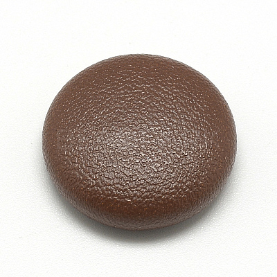 Imitation Leather Covered Cabochons WOVE-S084-06B-1