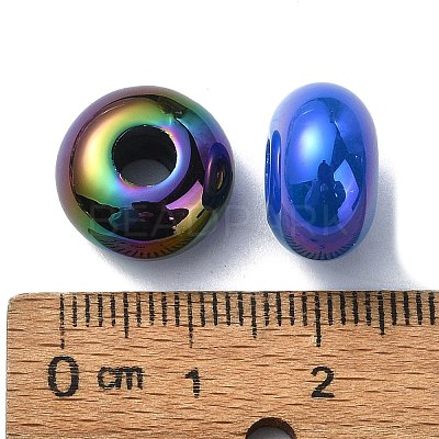 Opaque Acrylic European Beads X-OACR-E033-19-1