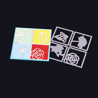 Flower Frame Carbon Steel Cutting Dies Stencils DIY-F036-41-1