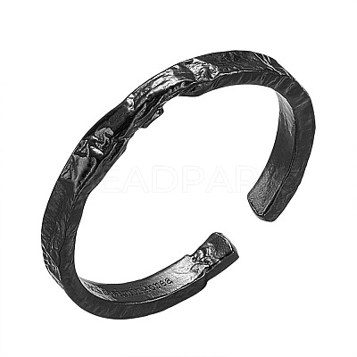 Textured 925 Sterling Silver Cuff Rings JR839A-1