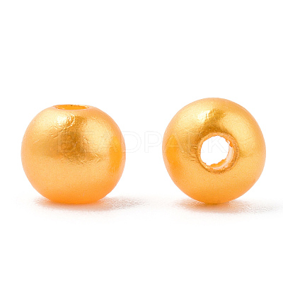 Spray Painted ABS Plastic Imitation Pearl Beads OACR-T015-05A-18-1