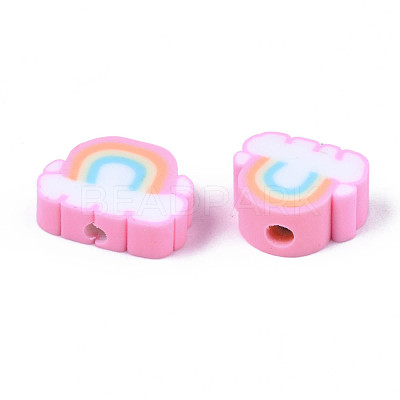Handmade Polymer Clay Beads X-CLAY-T012-31-1