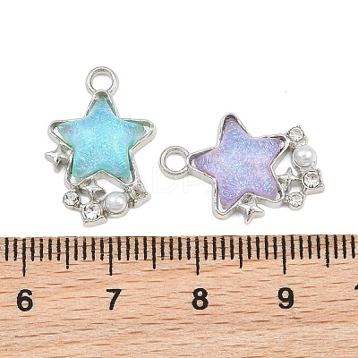 Alloy Resin Pendants RE-CBA4818-02P-1
