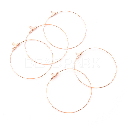 PVD Vacuum Plating 304 Stainless Steel Hoop Earrings STAS-T031-20-25mm-G-1-1
