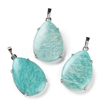 Natural Amazonite Pendants G-U002-01P-B-1