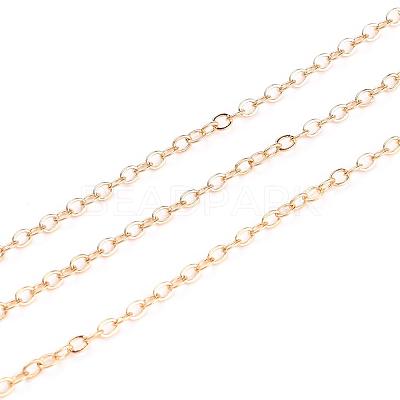 Brass Cable Chains X-KK-S332-18G-1