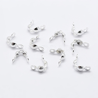 925 Sterling Silver Bead Tips Knot Covers STER-K167-003S-1