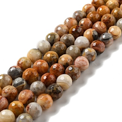 Natural Crazy Lace Agate Beads Strands G-E571-36B-1