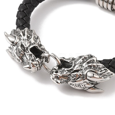 Braided Microfiber Leather Cord Bracelets BJEW-B096-19D-1