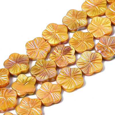 Natural Freshwater Shell Beads Strands SHEL-Q025-002E-1