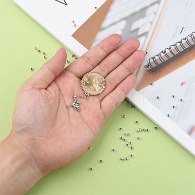Plating Plastic Acrylic Round Beads PACR-L003-3mm-S-1
