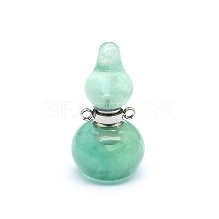 Natural Green Aventurine Gourd Shape Pendants PW-WGE650E-04-1