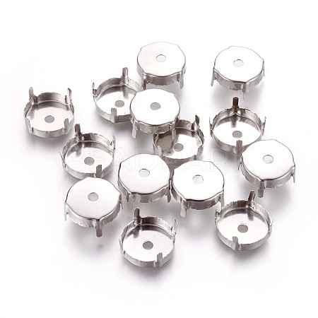 Stainless Steel Sew on Prong Settings X-STAS-L229-04B-1