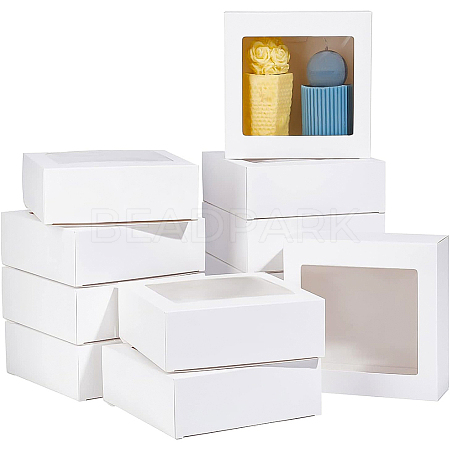 Square Foldable Creative Cardboard Box CON-WH0086-17B-01-1