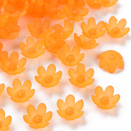 Frosted Acrylic Bead Caps MACR-S371-07A-724-1