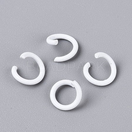 Spray Painted Iron Open Jump Rings IFIN-T017-04B-31-1