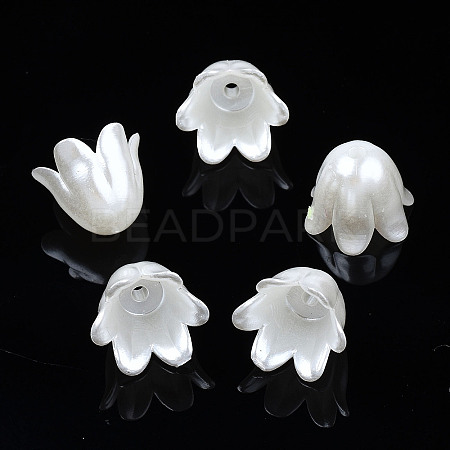 Spray Paint ABS Plastic Imitation Pearl Beads X1-MACR-N013-001F-1