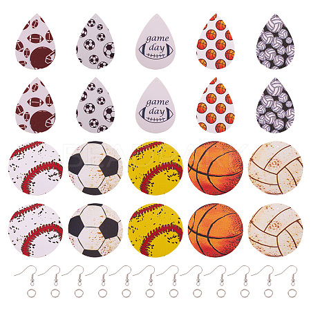 DIY Sport Style Earring Making Kit DIY-TA0006-46-1