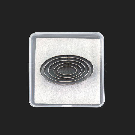 High Speed Steel Oval Shape Style One Hole Hollow Punch Cutter Set PURS-PW0003-107A-1