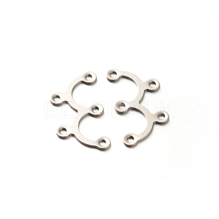 Tarnish Resistant 2 to 3 201 Stainless Steel Chandelier Components Links STAS-E088-30-1