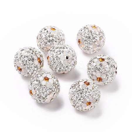 Polymer Clay Rhinestone Beads RB-L029-03I-1