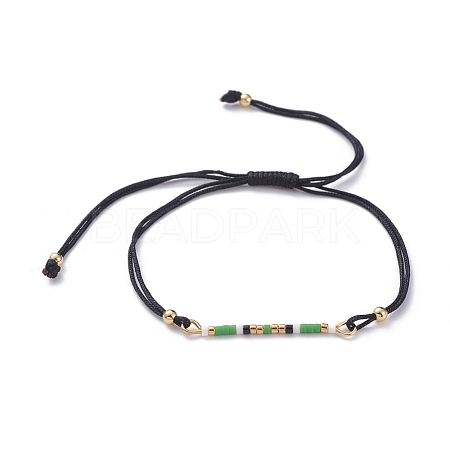(Jewelry Parties Factory Sale)Adjustable Braided Bead Bracelets BJEW-JB04853-03-1