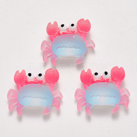 Translucent Frosted Resin Cabochons X-CRES-N022-12-1