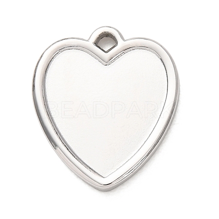 304 Stainless Steel Pendant Cabochon Settings STAS-Z204-04P-13-1