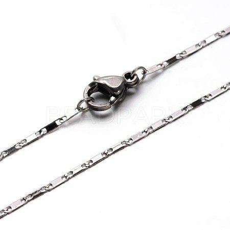 304 Stainless Steel Mariner Link Chain Necklaces NJEW-O058-14P-1